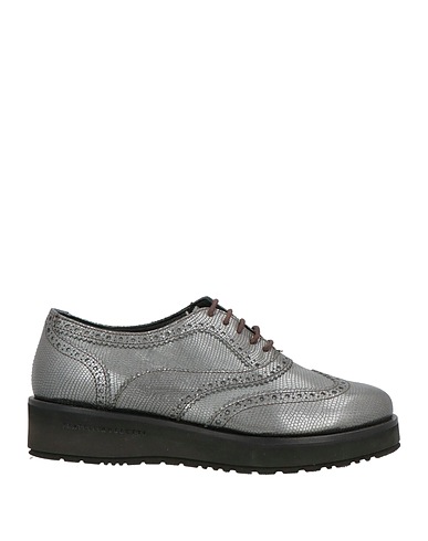 FRATELLI ROSSETTI Laced shoes ONE Gunmetal Leather