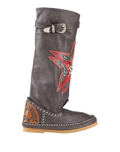 L' ARTIGIANO DI RICCIONE Boots Charcoal Leather