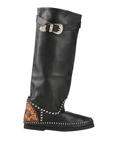 L' ARTIGIANO DI RICCIONE Stiefel Schwarz Leder