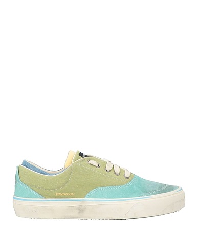 HIDNANDER Sneakers Sky blue Leather, Textile fibers