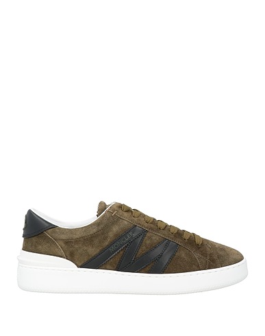 MONCLER Sneakers Military green Leather