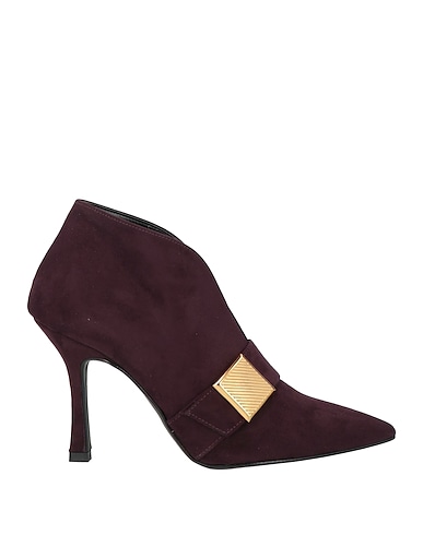 OVYÉ Ankle boot Plum Textile fibers