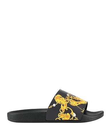 VERSACE JEANS COUTURE Sandals Black Rubber
