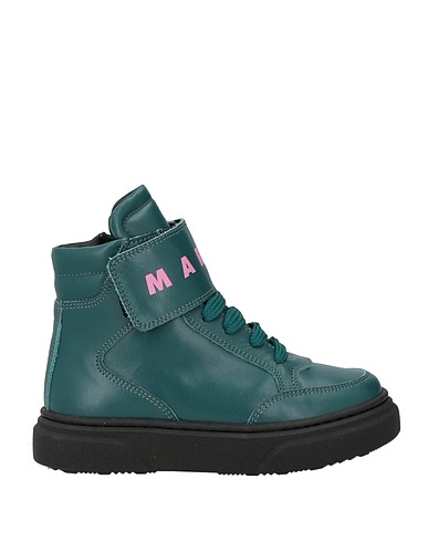 MARNI Ankle boot Dark green Leather