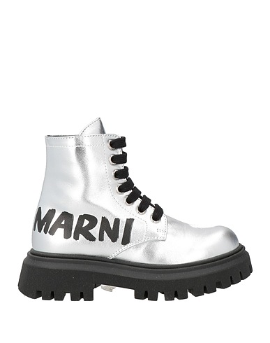 MARNI Ankle boot Silver Leather