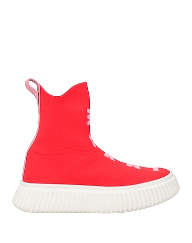 MARNI Sneakers Rot Gewebefasern, Leder