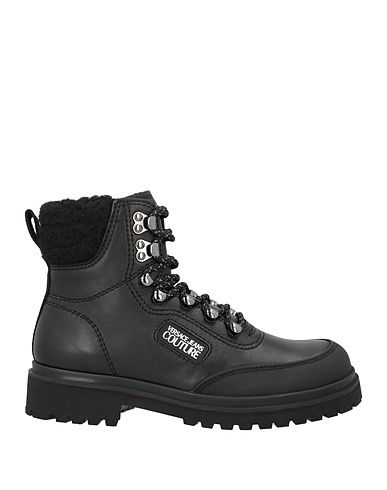 VERSACE JEANS COUTURE Ankle boot Black Leather