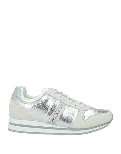 VERSACE JEANS Sneakers Argent Fibres textiles, Cuir