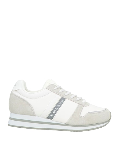 VERSACE JEANS Sneakers Bianco Fibre tessili, Pelle