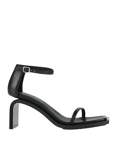 COURRÈGES Sandals Black Leather