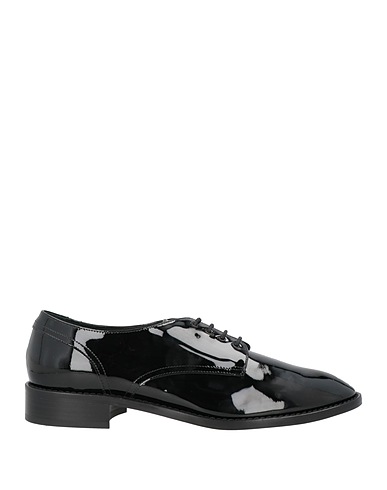 VOLTAN Laced shoes Black Leather