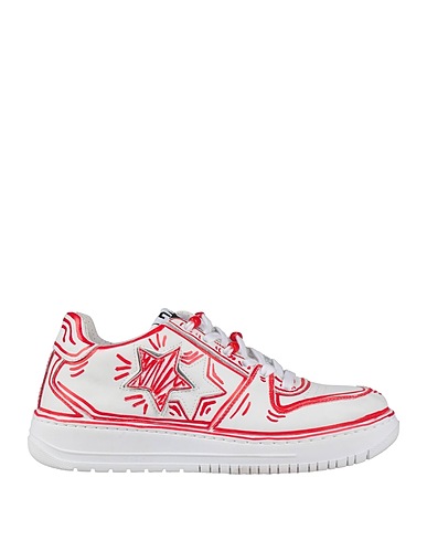 2STAR Sneakers White Leather