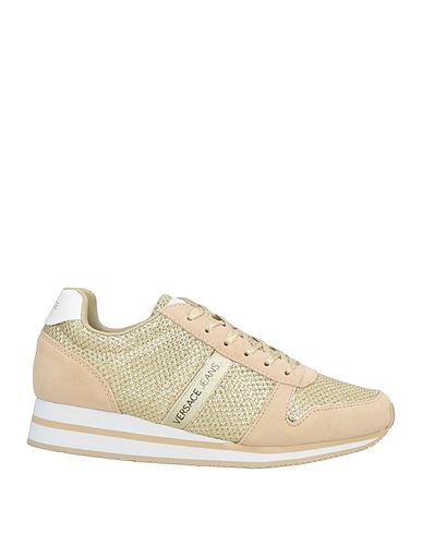 VERSACE JEANS Sneakers Gold Gewebefasern, Leder