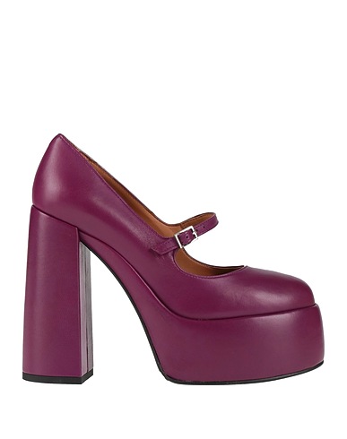 OVYÉ Pump Plum Leather