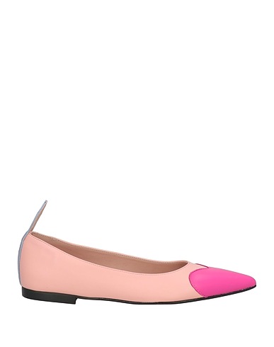 OVYÉ Ballet flats Fuchsia Leather