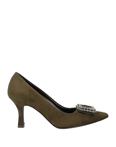 OVYÉ Pump Military green Leather