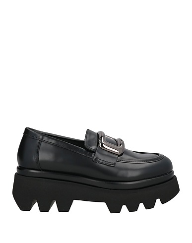 ALBERTO GUARDIANI Loafers Black Leather