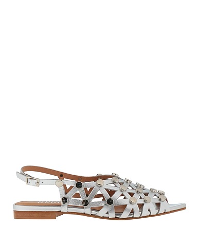 OVYÉ Sandalen Silber Leder