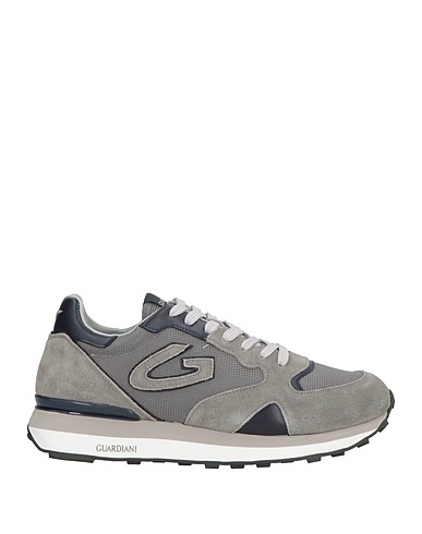ALBERTO GUARDIANI Sneakers Grigio Pelle, Fibre tessili