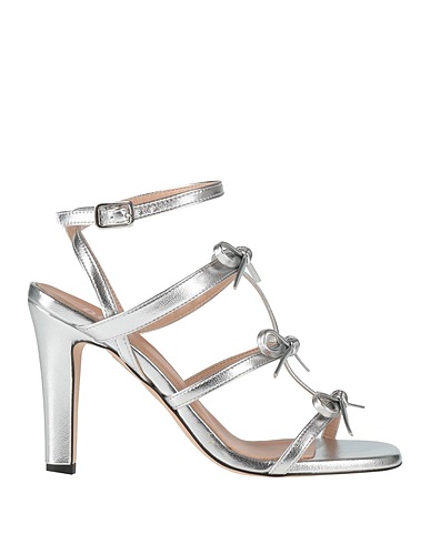 OVYÉ Sandals Silver Textile fibres