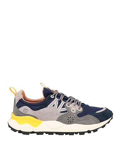 FLOWER MOUNTAIN® Sneakers Navy blue Textile fibres, Leather