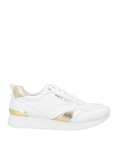 MICHAEL MICHAEL KORS Sneakers White Leather, Textile fibers