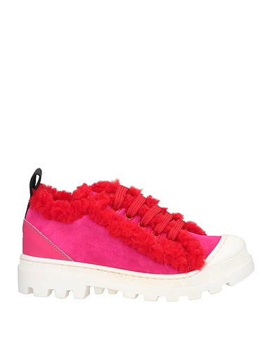 MARNI Stringate Fucsia Pelle, Fibre tessili
