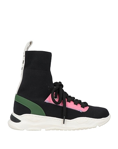 MARNI Sneakers Schwarz Gewebefasern, Leder