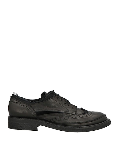 Y'S YOHJI YAMAMOTO Laced shoes TAKESHI KOSAKA Black Leather, Textile fibres