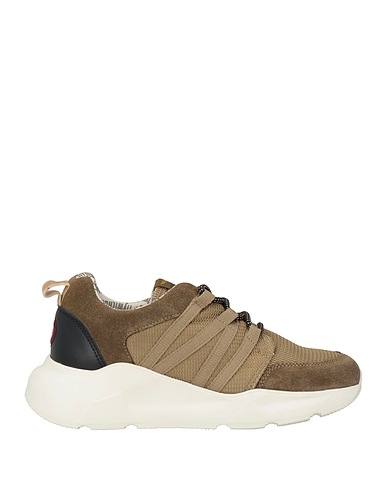 AERONAUTICA MILITARE Sneakers Verde militare Pelle, Fibre tessili