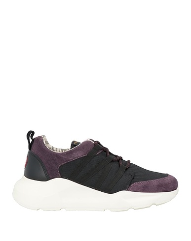 AERONAUTICA MILITARE Sneakers Viola scuro Pelle, Fibre tessili