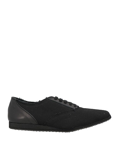 YOHJI YAMAMOTO Sneakers Black 100% Cotton, Leather