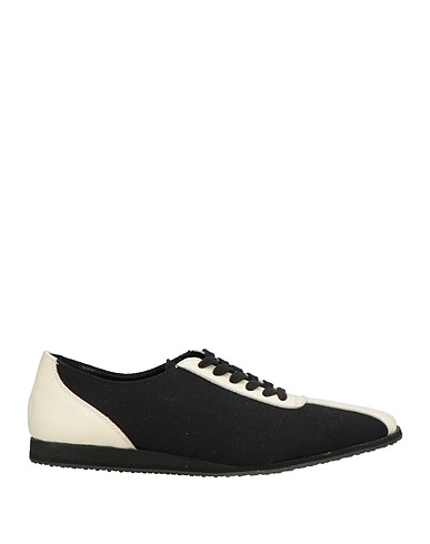 YOHJI YAMAMOTO Sneakers Nero 100% Cotone, Pelle