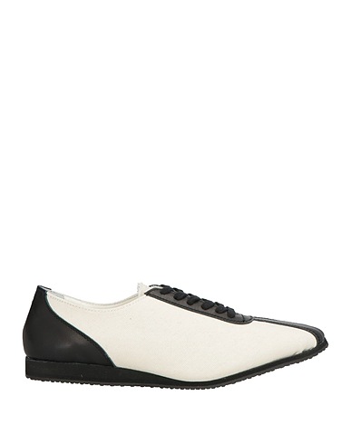 YOHJI YAMAMOTO Sneakers Avorio 100% Cotone, Pelle