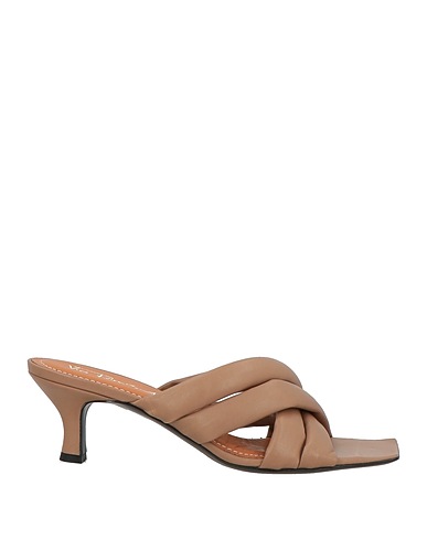 VIA ROMA 15 Sandals Light brown Leather