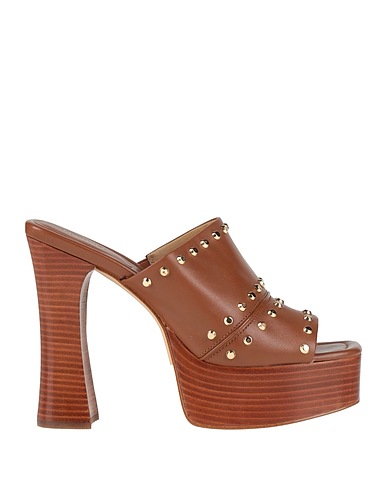 MICHAEL MICHAEL KORS Mules and clogs Brown Leather