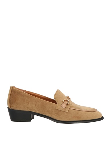 ROBERTO FESTA Loafers Sand Textile fibres, Leather