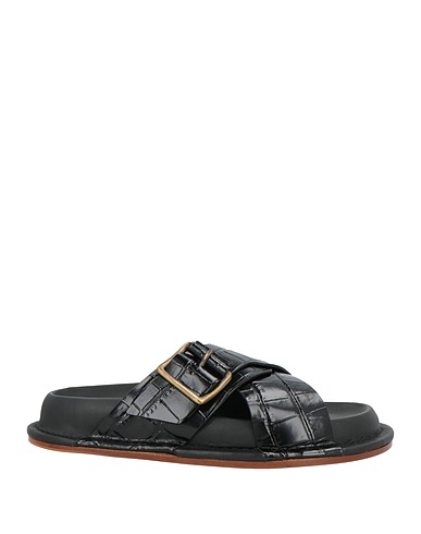 JIL SANDER Sandals Black Leather