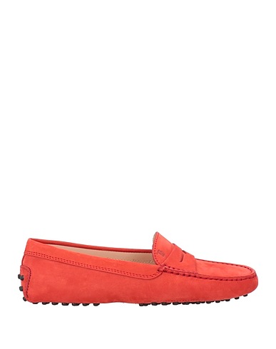 TOD'S Loafers Red Leather
