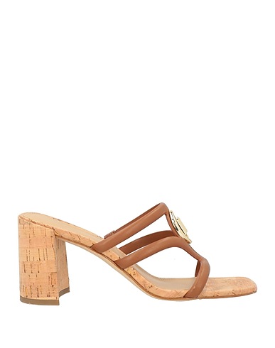 MICHAEL MICHAEL KORS Mule e zoccoli Cuoio 100% Pelle di pecora