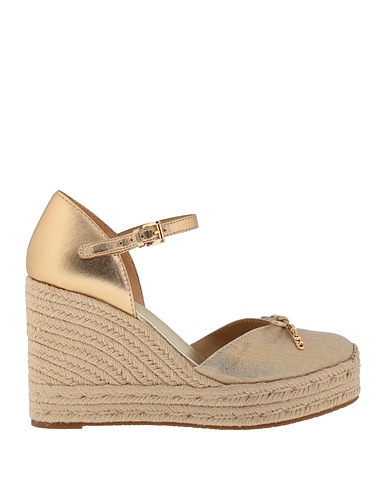 MICHAEL MICHAEL KORS Espadrilles Gold 100% Goat skin, Textile fibres