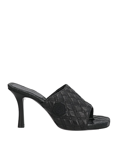 BURBERRY Sandalen Schwarz 100% Lammleder