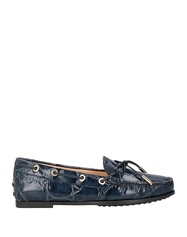 TOD'S Loafers Navy blue Leather