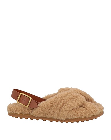 TOD'S Sandals Beige Shearling