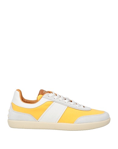 TOD'S Sneakers Yellow Textile fibres, Leather