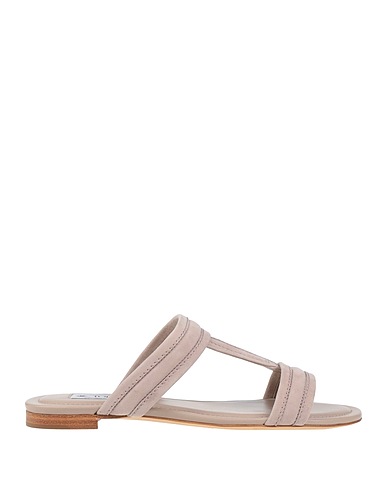 TOD'S Sandals Light grey Leather