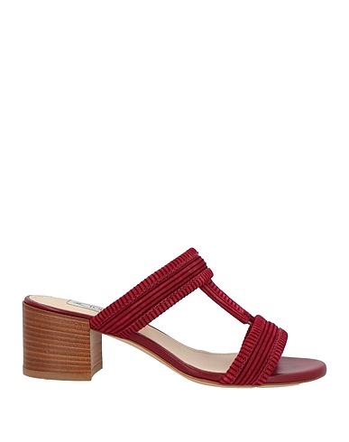 TOD'S Sandals Burgundy Leather