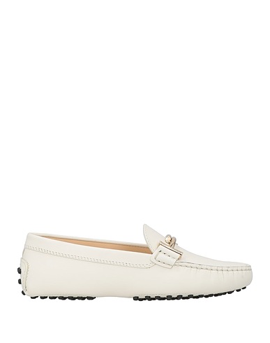 TOD'S Loafers White Leather