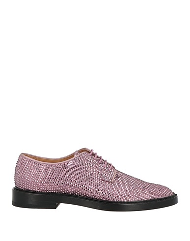 MAISON MARGIELA Laced shoes Pink Textile fibres