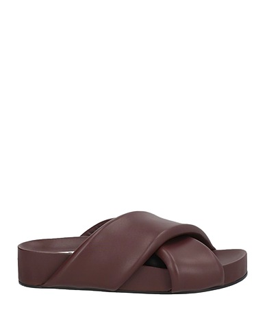 JIL SANDER Sandali Testa di moro Pelle